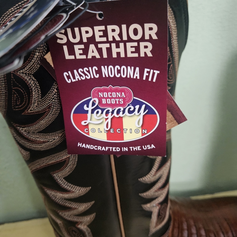 Nocona Legacy Collection Caiman Western Boots - Picture 11 of 14